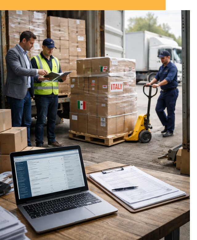 Доставка грузов из Италии: морские и авиаперевозки от 19111