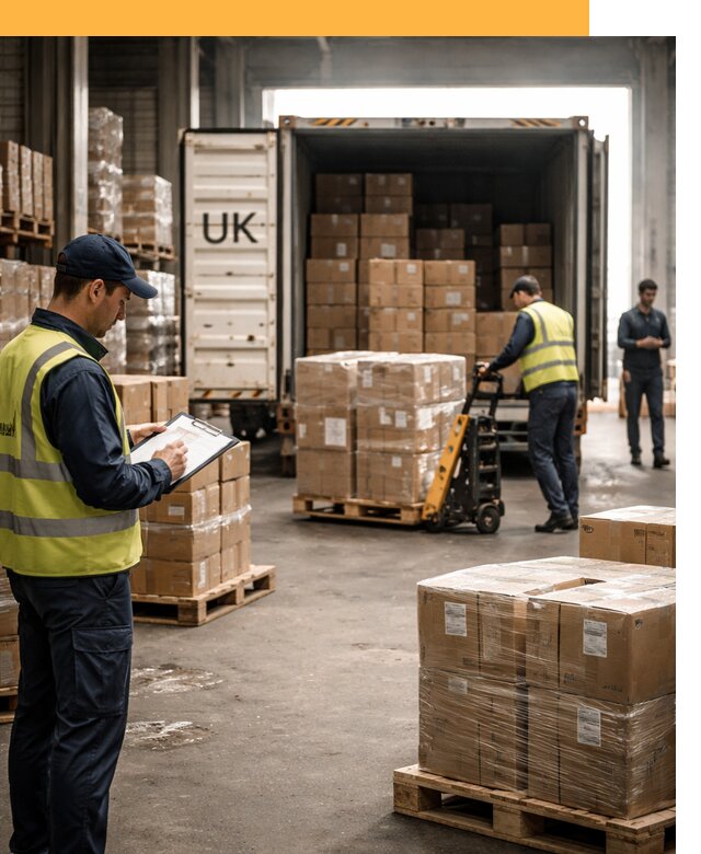 Доставка грузов из Великобритании с таможенным оформлением от 13271