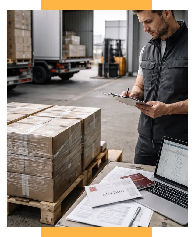 Доставка в Австрию от 69011 р. Логистика и экспорт СетСервис-Кзн