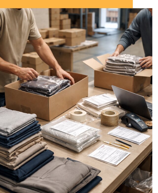 Перевозка одежды по миру от 7963 руб. с таможенным оформлением